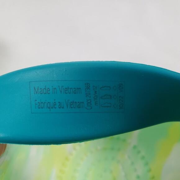 Crocs Margaritaville Clogs M10 / W12 Green Yellow Jibbitz Jimmy Buffett Slip On - Picture 14 of 14